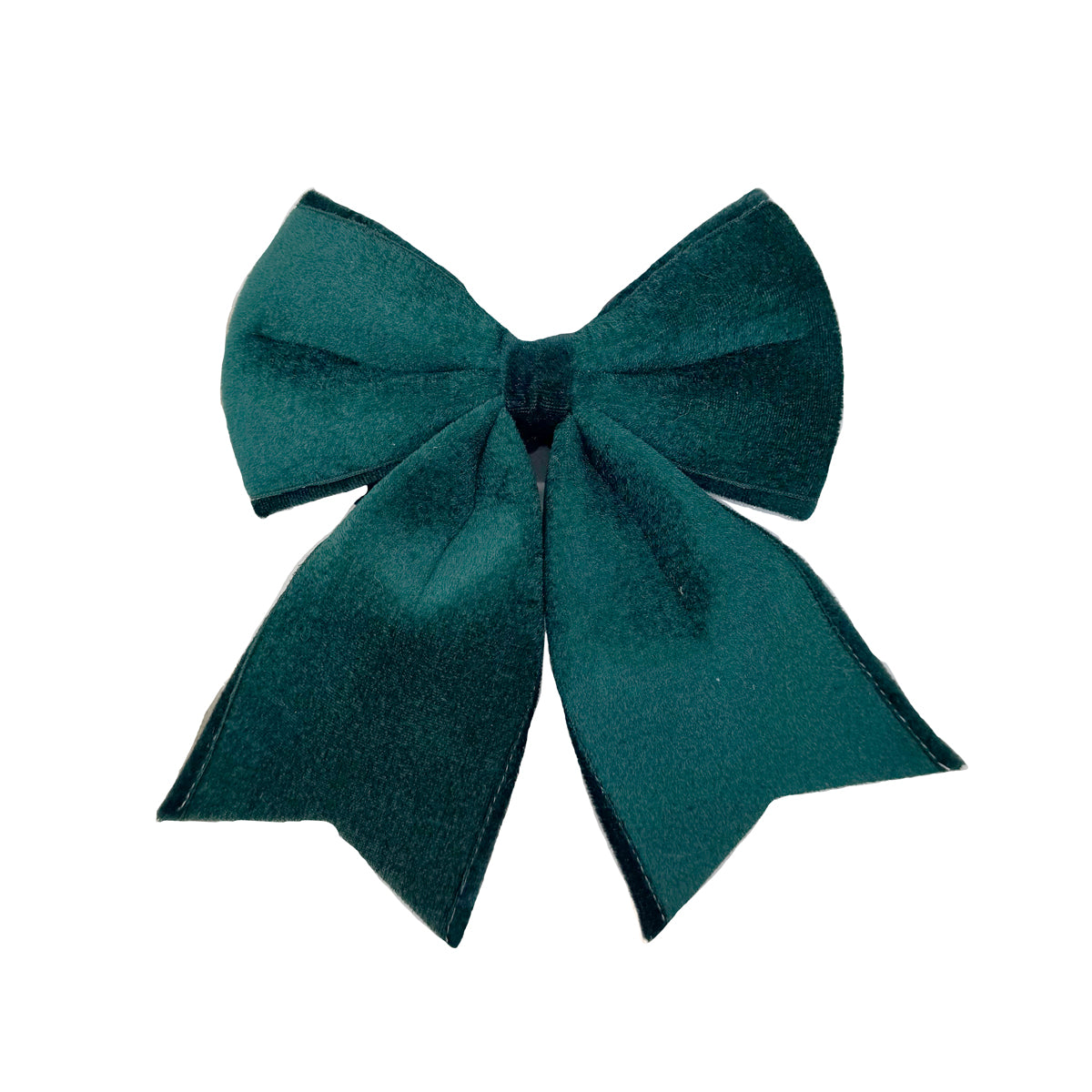 Small Dark Green Velvet Bow - 24cm