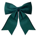 Large Dark Green Velvet Bow - 35cm