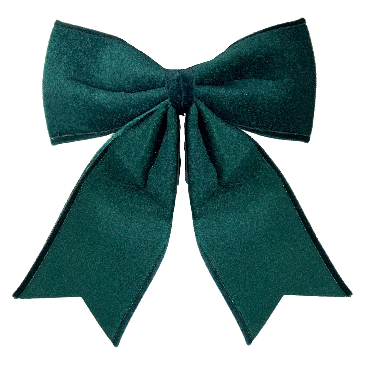 Large Dark Green Velvet Bow - 35cm