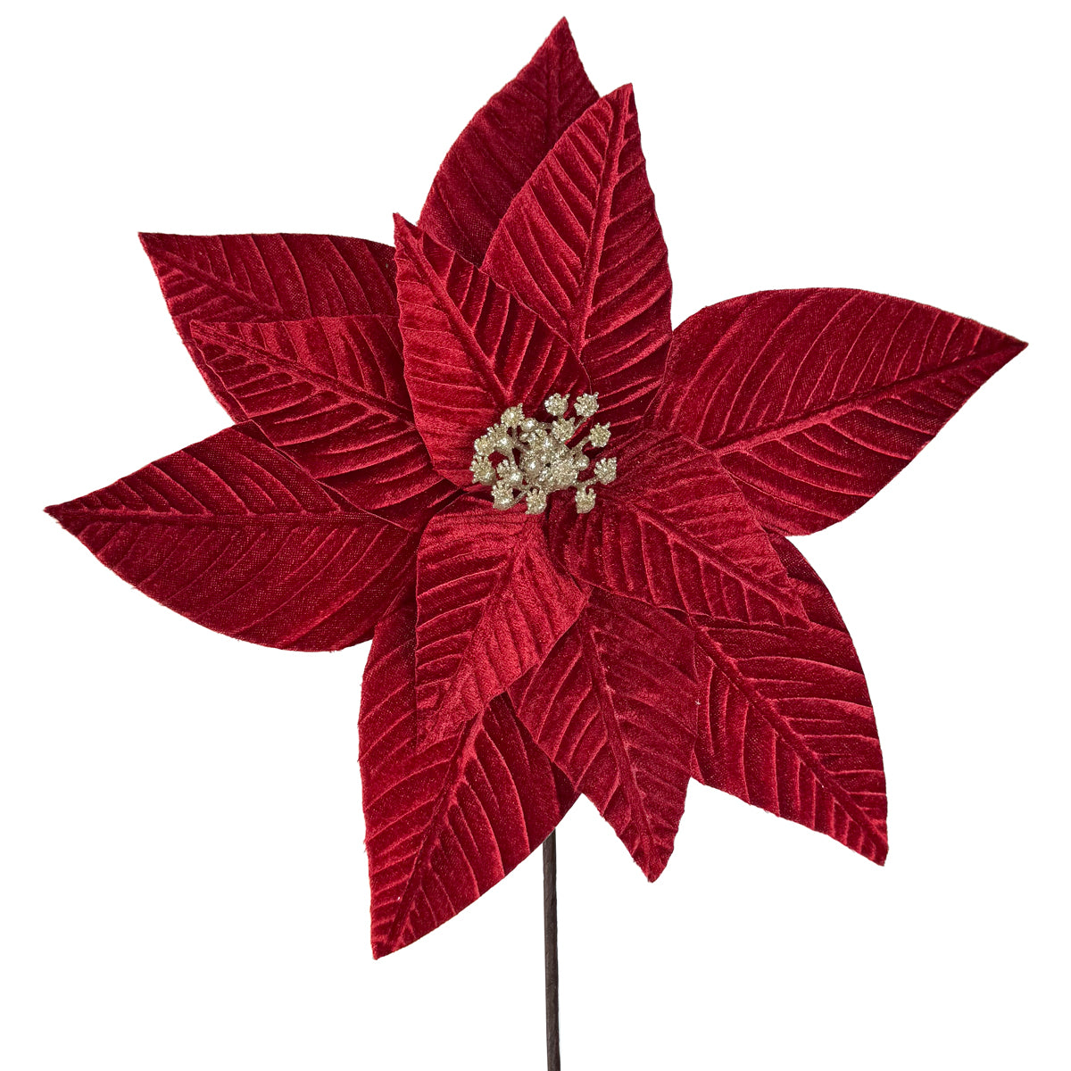 Red Velvet Poinsettia - 33cm
