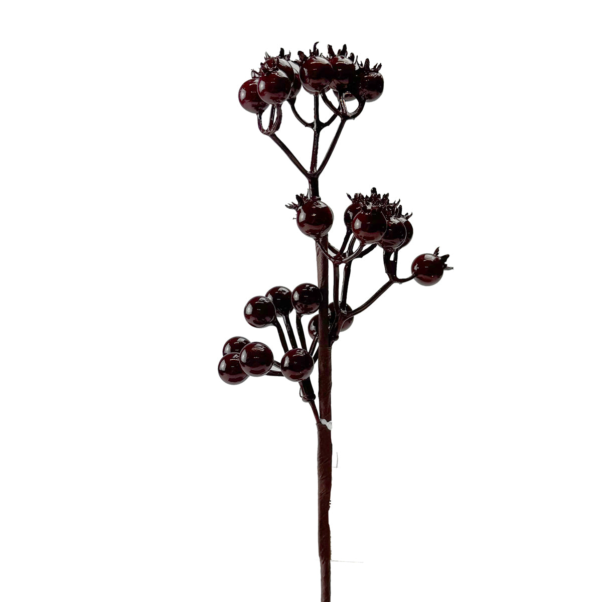 Dark Red Classic Rosehip Stem - 30cm