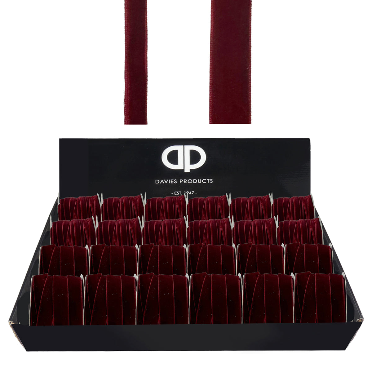 Dark Red Velvet Ribbon