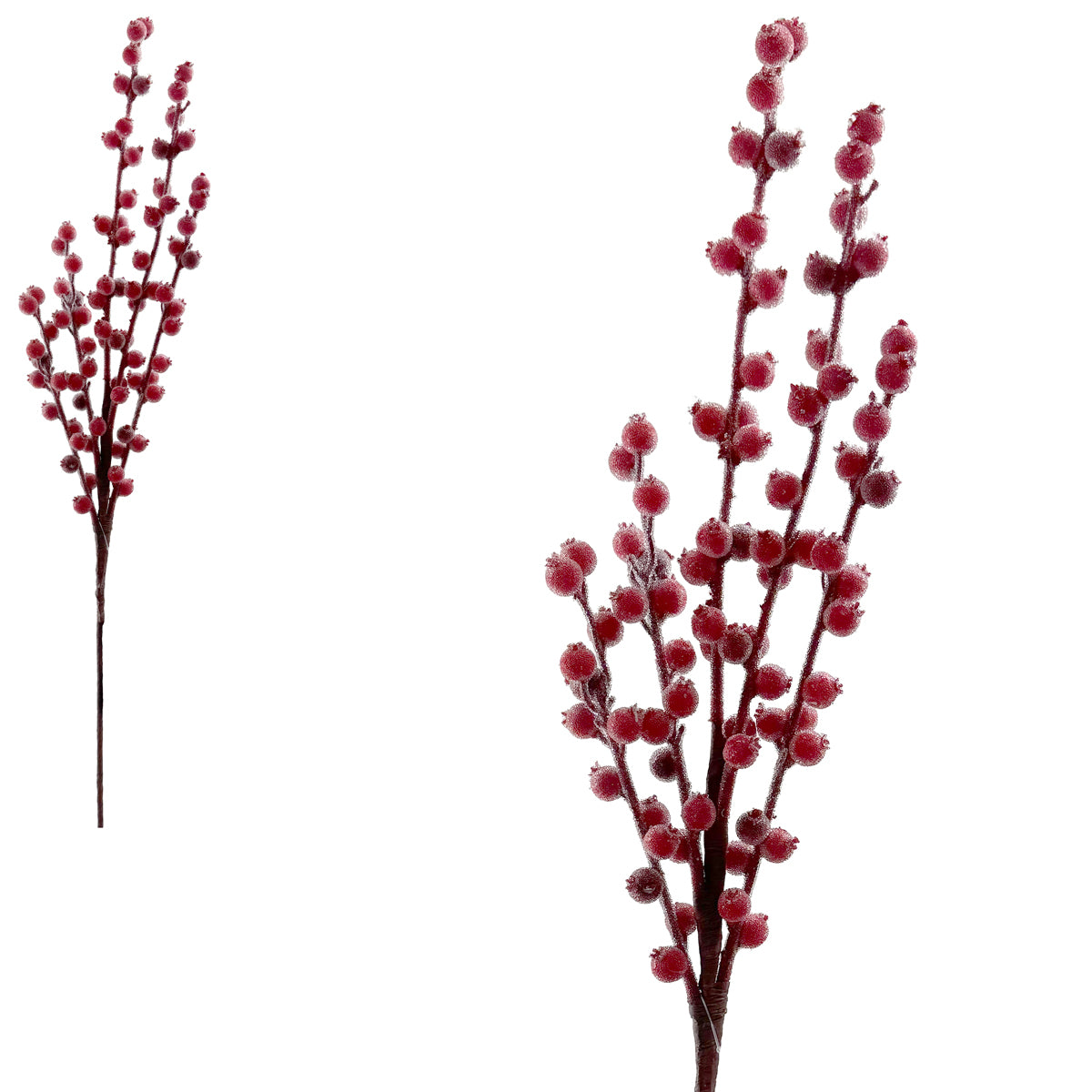 Red Iced Multistem Berries - 62cm