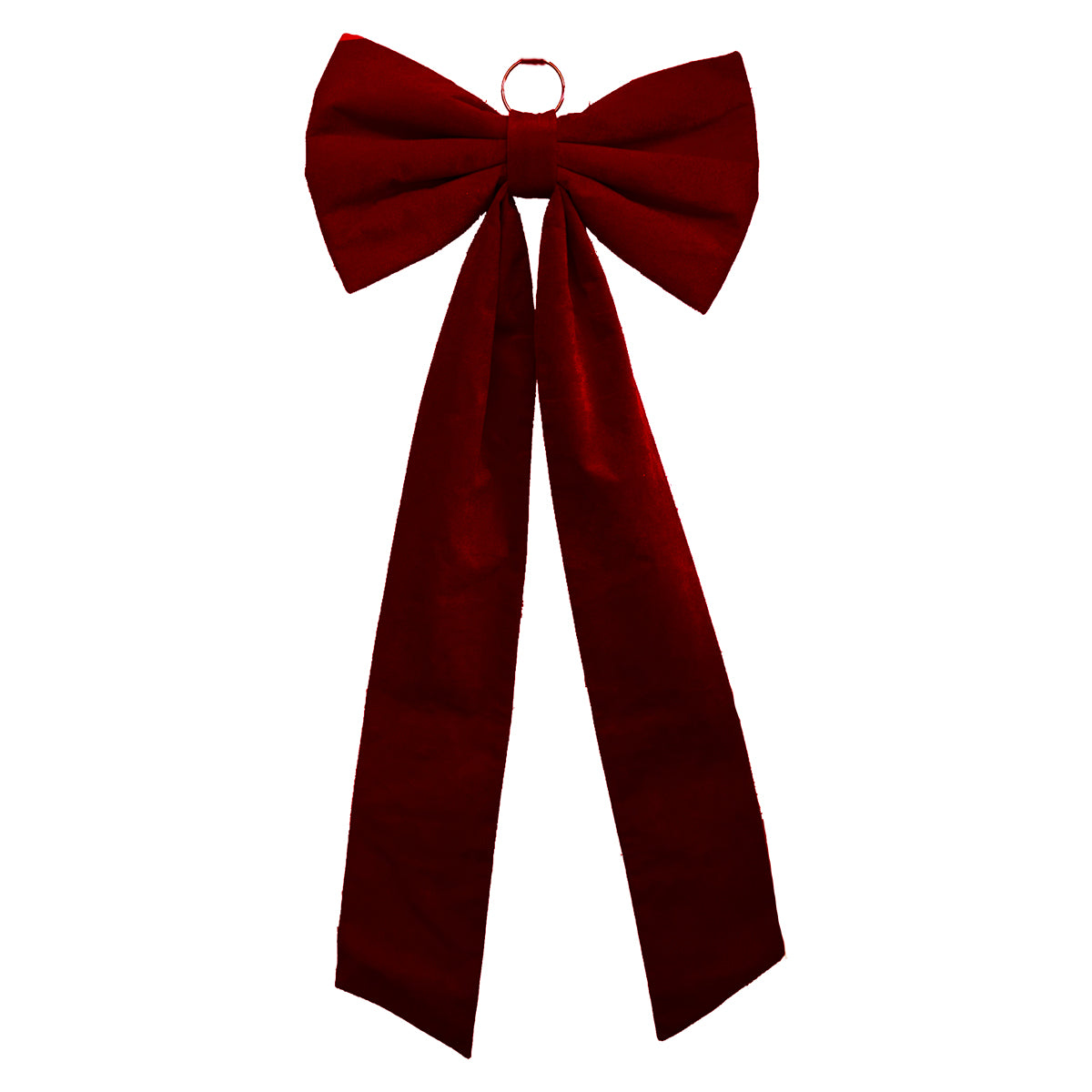 Burgundy Giant Velvet Bow - 120cm