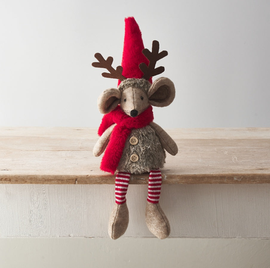 Nordic Mouse With Antlers 40cm