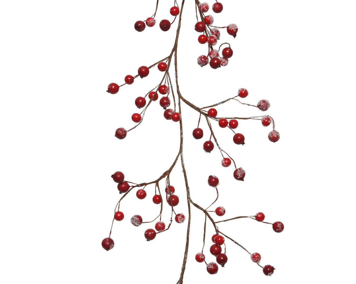Glitter Foam Snow Berry Garland - 130cm