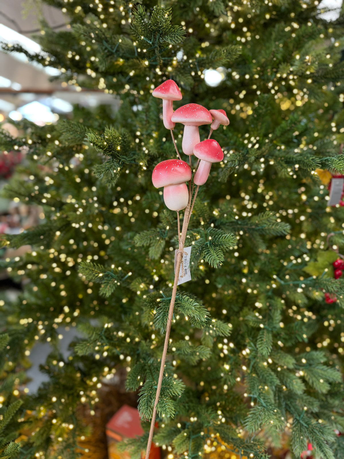 * slight seconds* Red & White Speckled Autumn Mushroom Stem 71cm