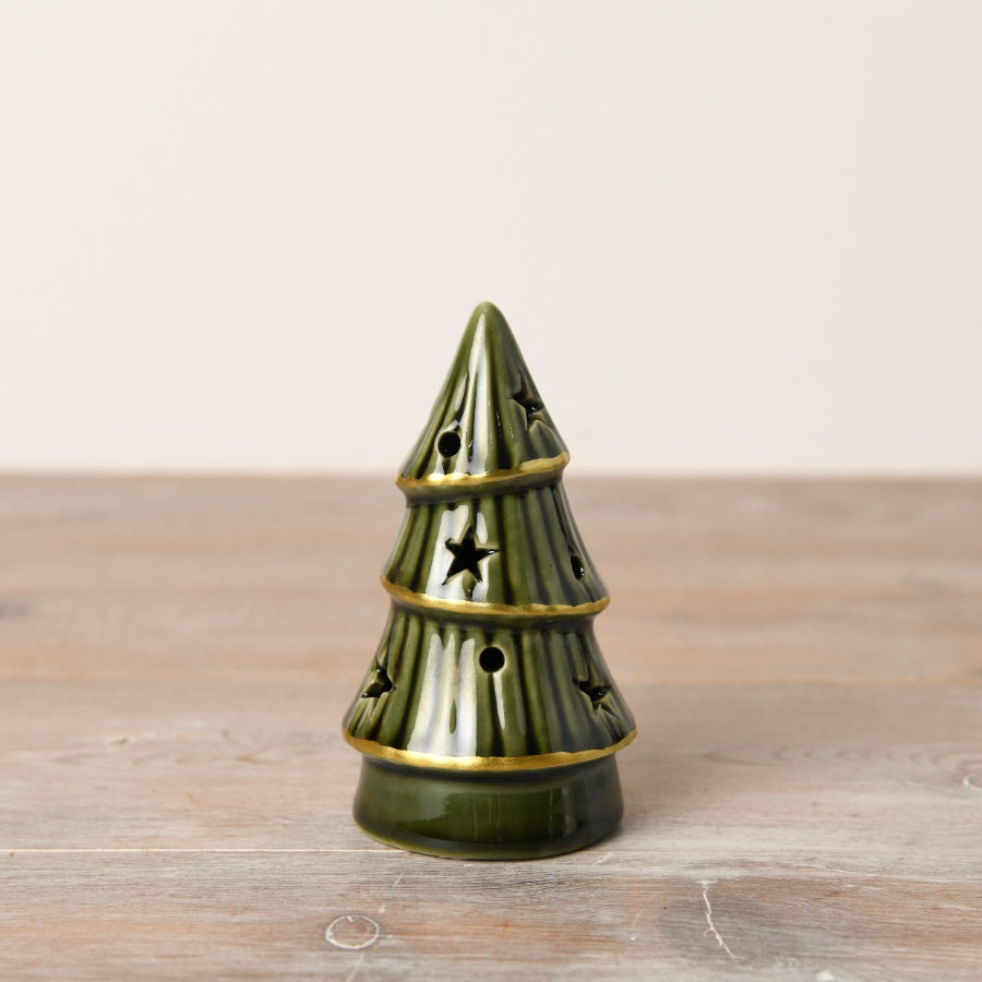 LED Forest Green Tree - 11cm