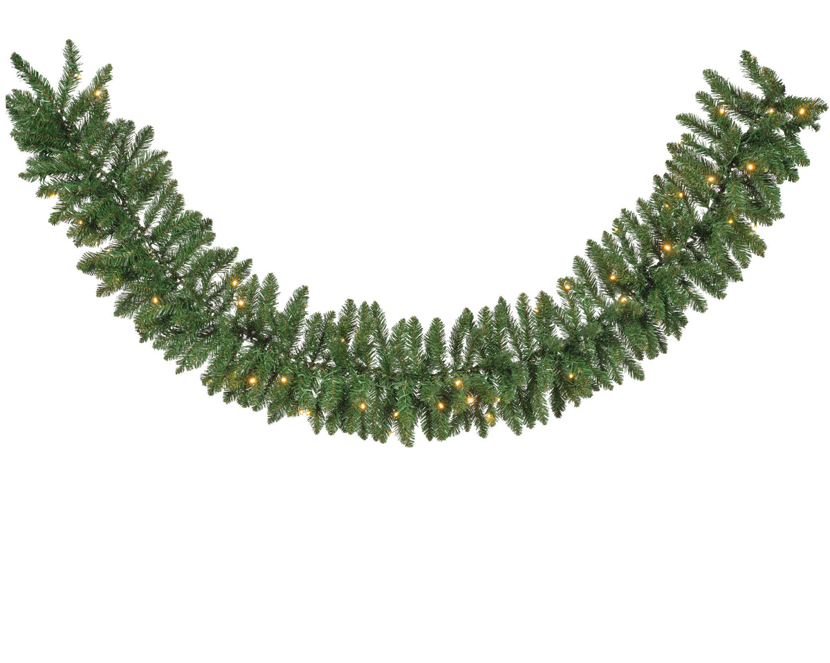 Everlands Everest Pre-Lit Soft Gold LED Christmas Indoor or Outdoor Garland 1.8m
