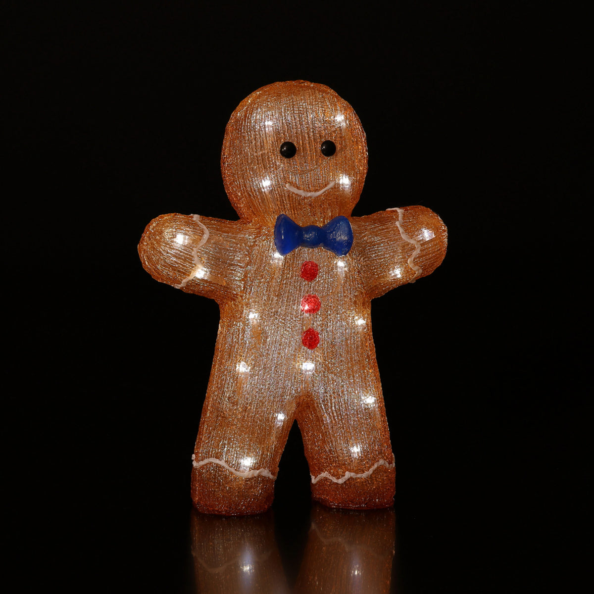 NOMA Light Up Acrylic Mr Gingerbread - 40cm