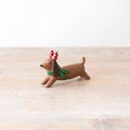 Christmas Small Sausage Dog Ornament