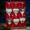 Xmas Metal Cottage Home Heart Hanger