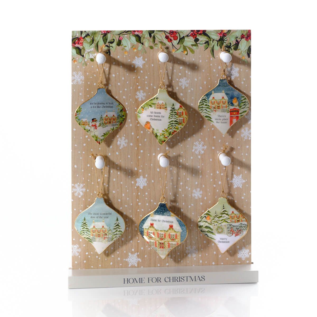 Christmas Cottage Metal Shaped Hanger – Southwood Christmas Shop