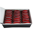 Gisela Graham Red Mini Sparkle Ribbon 3m/1cm - One Roll