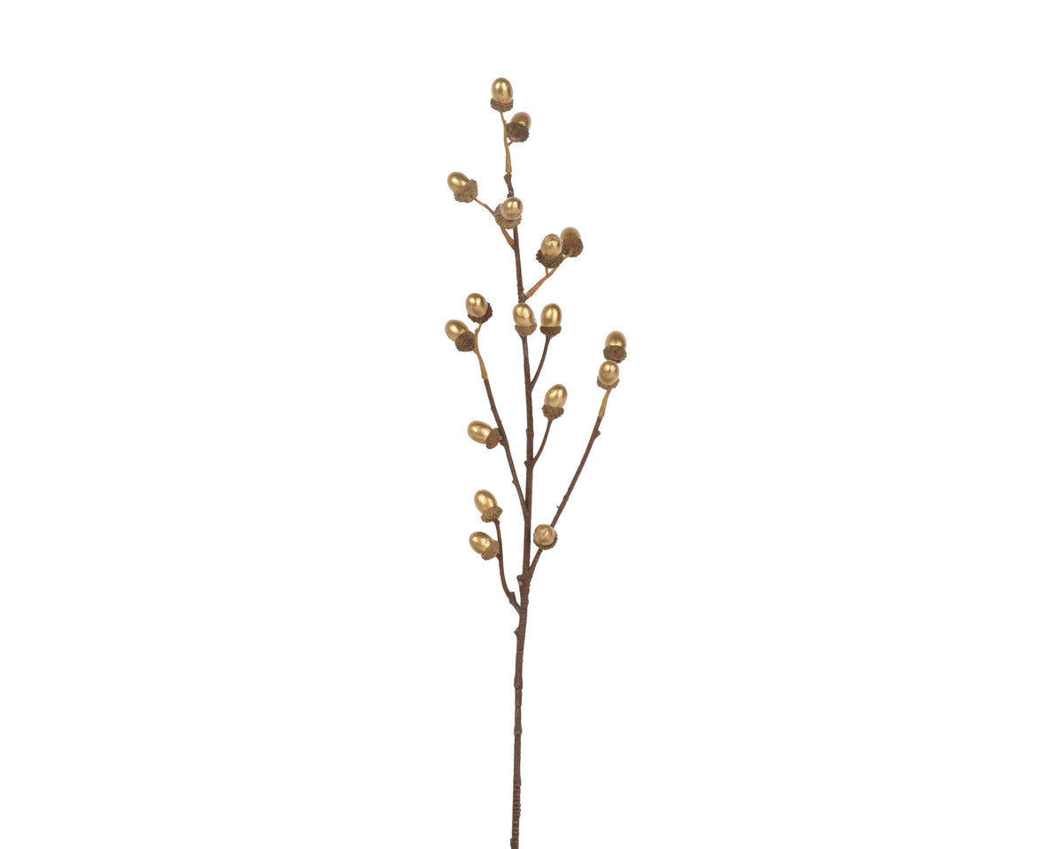 Gold Foam Acorn Spray 73cm