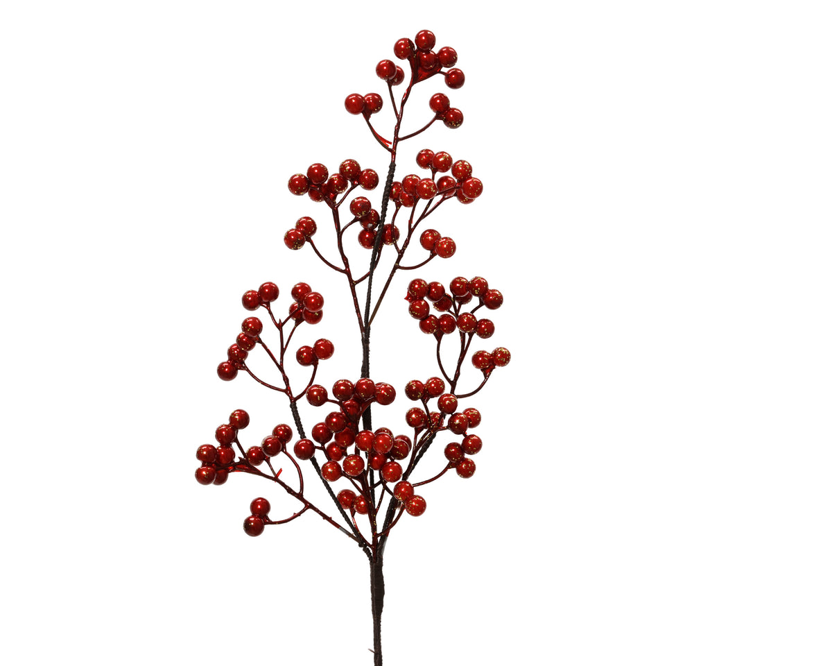 Red Glitter Pearl Foam Spray 59cm