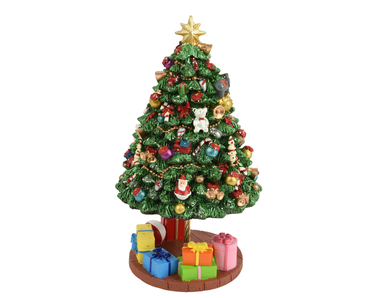 Decorated Christmas Tree Music Box Ornament - 21cm
