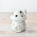 LED Ceramic Mushroom House 14cm