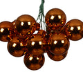 Warm Cider Mini Glass Baubles on a Wire - Bunch of 10 (2cm) - Shiny Finish