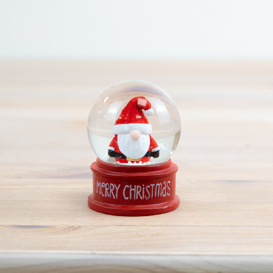 Merry Christmas Santa Snow Globe - 6cm