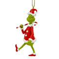 The Grinch with Candy Cane Christmas Bauble
