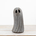 Halloween Pottery Grey Ghost Figure, 32.5cm