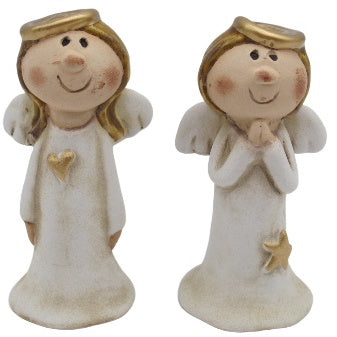 Rustic Matte White Sweet Girl Angel - Single