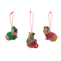 Christmas Guinea Pig Resin Bauble Hanger