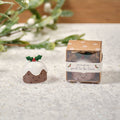 Christmas Tiny World Resin Pudding Keepsake Ornament With Gift Box