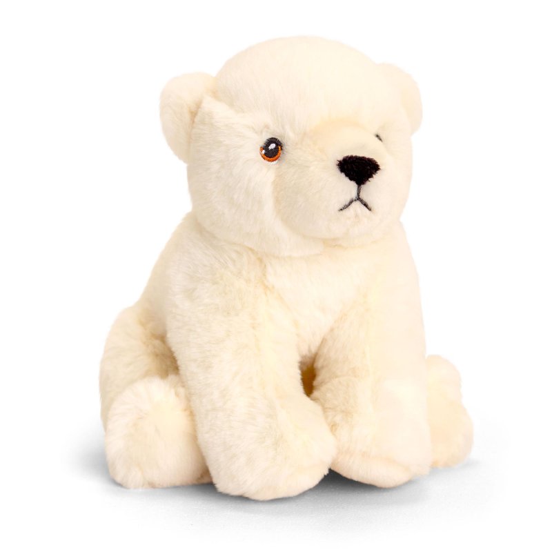 Keel Toys - Keeleco Christmas Polar Bear Cuddly Toy - 25cm
