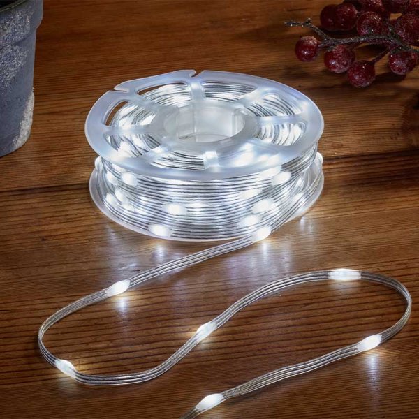 TwoTone Duo Bulb String Lights - 1000 LEDs Roll with Warm & Cool White Lights