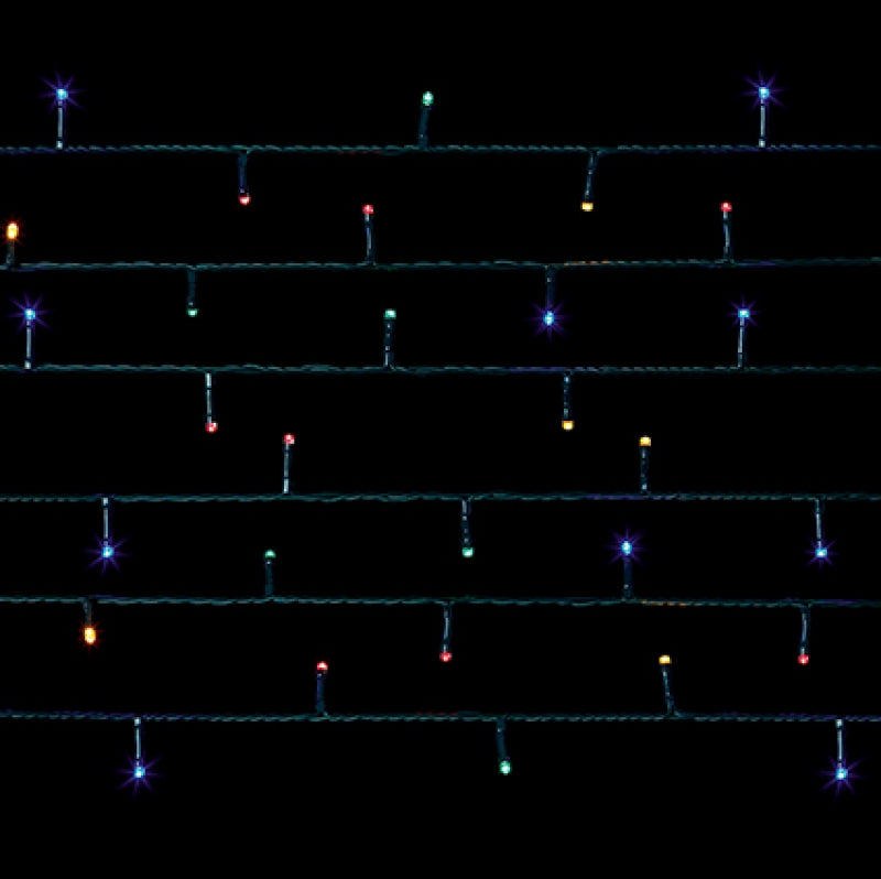 Premier - Multi Coloured LED Multi Action SupaBrights Christmas Lights