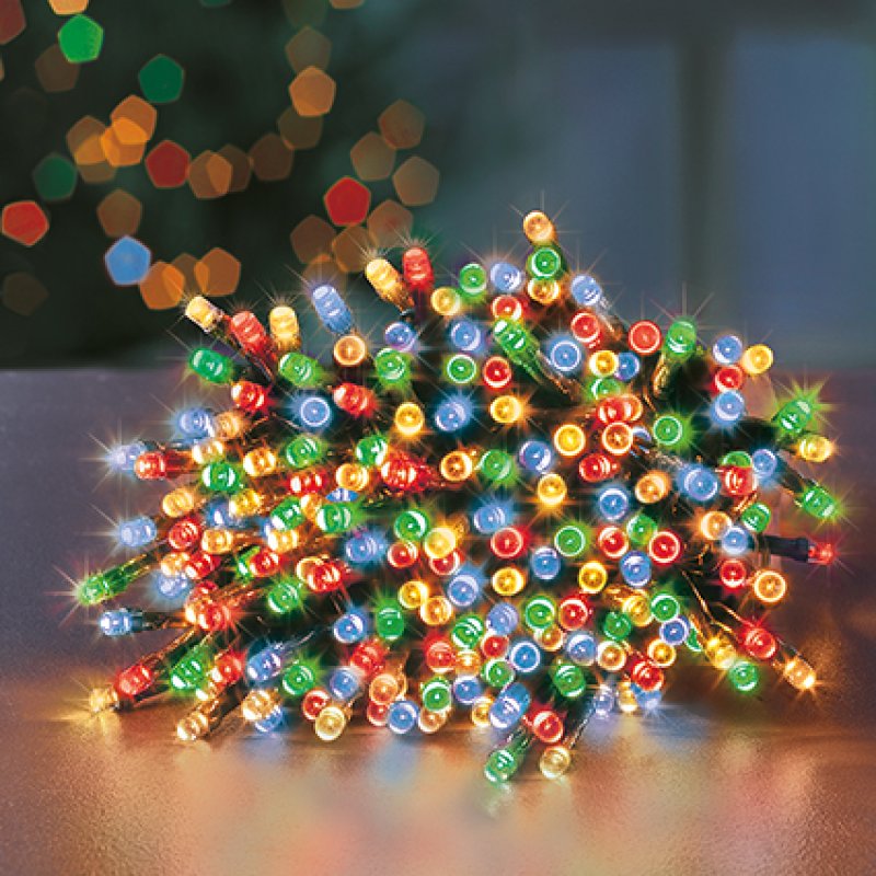 Premier - Multi Coloured LED Multi Action SupaBrights Christmas Lights