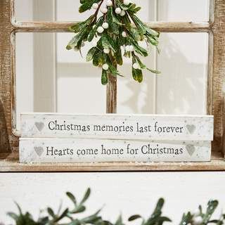 Christmas Sentiment Wooden Block - Single