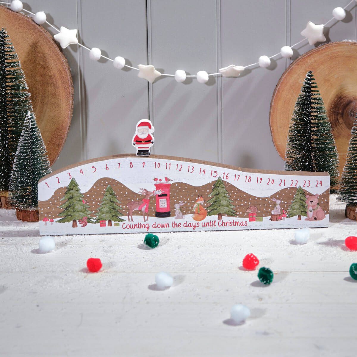Childrens Winter Wonderland Wood Counting Down The Days Advent Block