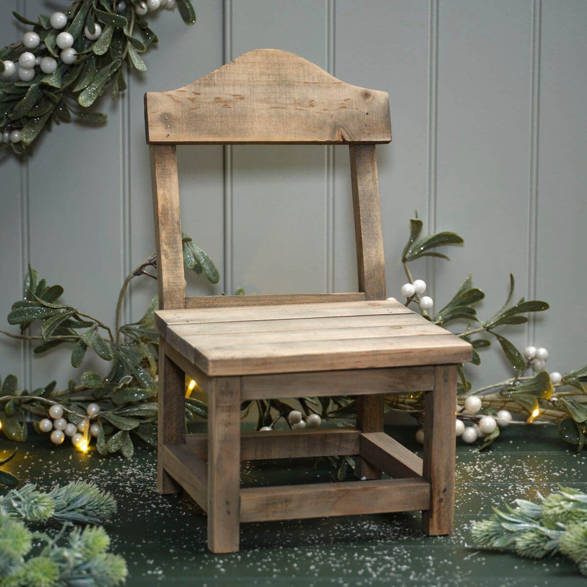 Small Recycled Wooden Chair Ornament - 40cm