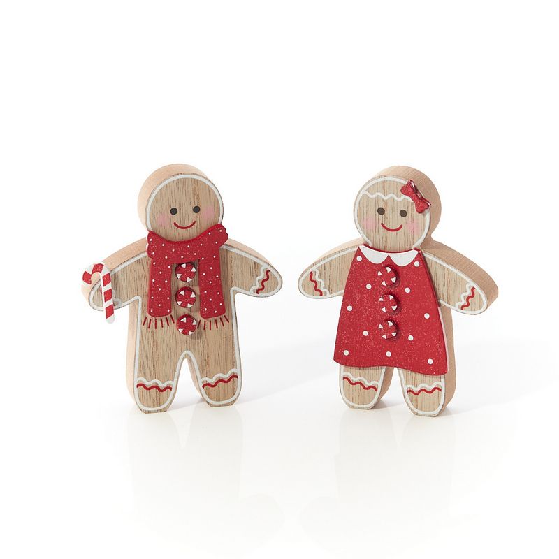 Christmas Gingerbread Person Wooden Block