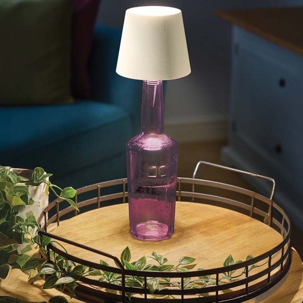 Turin Bottle It! Ivory Lamp Shade Light