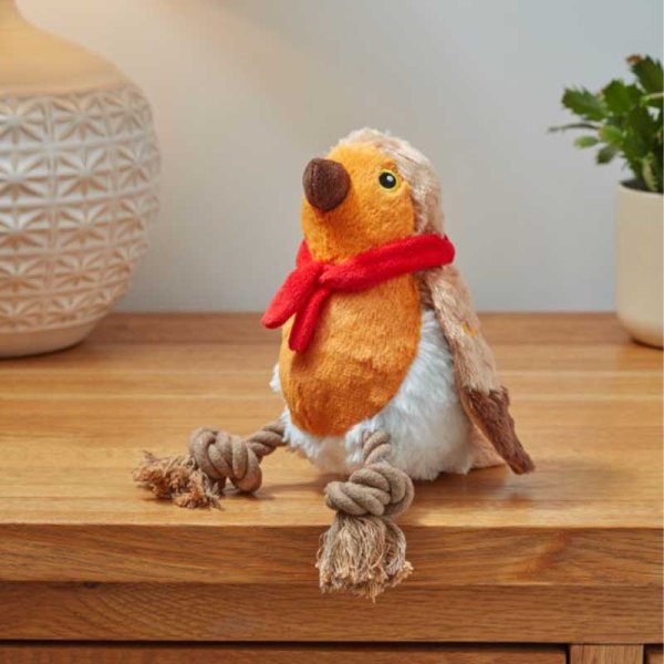 Zoon Robbie Robin Rope-Legs PlayPal Christmas Dog Toy – Southwood ...
