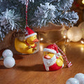Duckling in Santa Hat Pendant