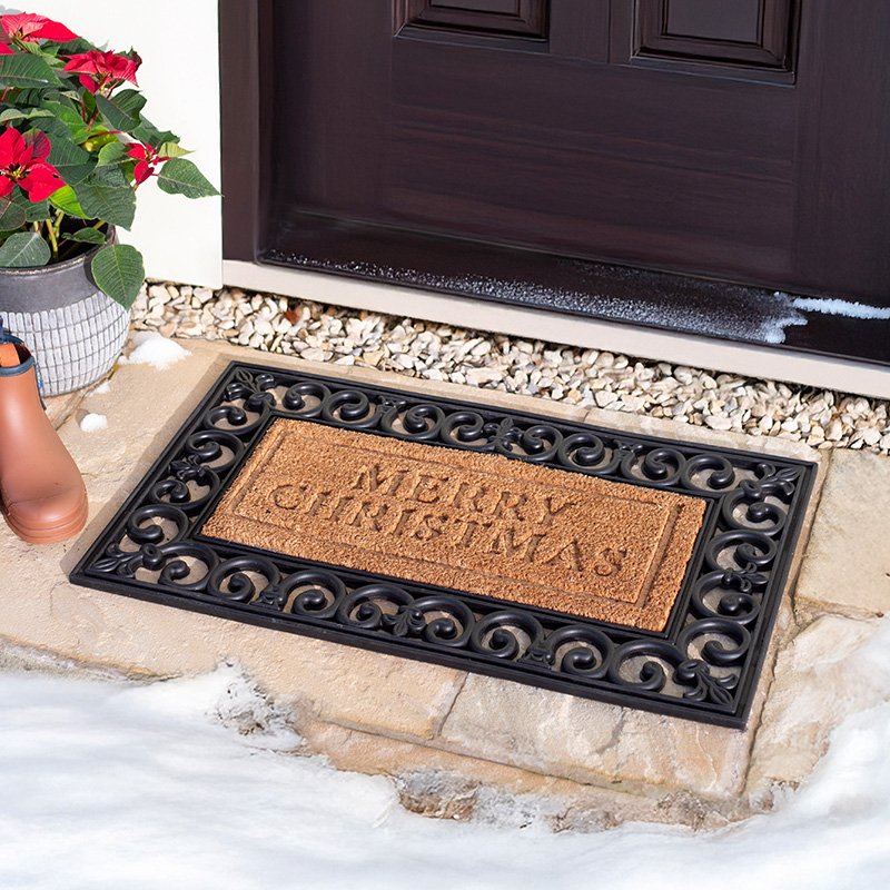 Merry Christmas Doormat Insert - 53cm