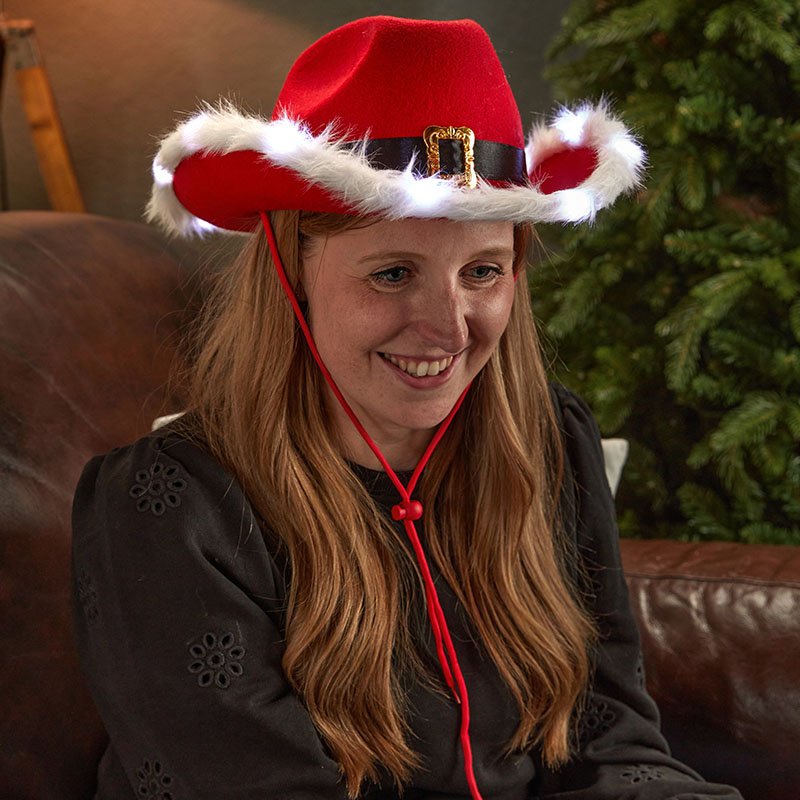 Cowboy Santa Hat