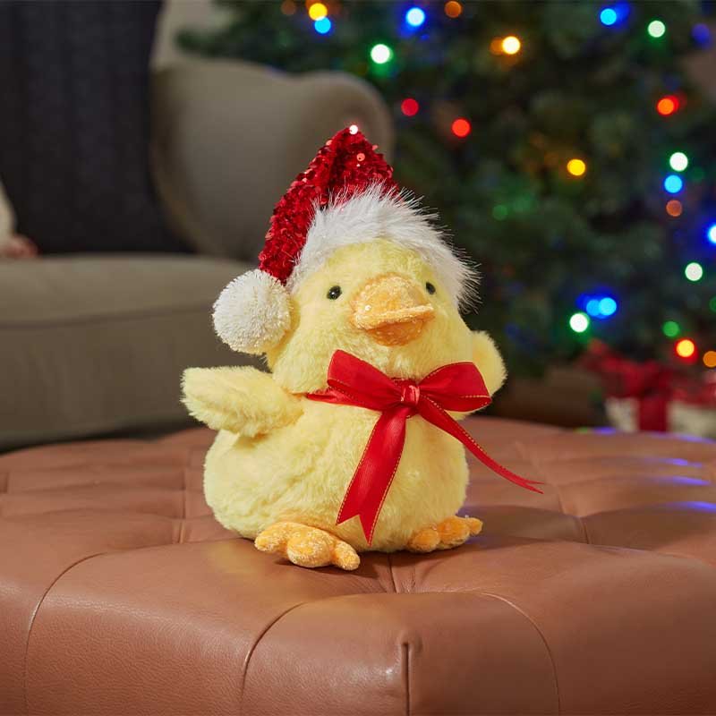 Sparkle Santa Hat Duck
