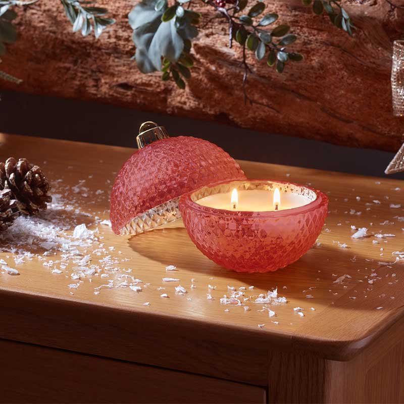Red Bauble Candle