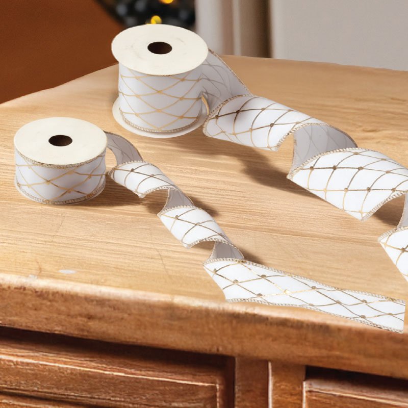 Gold Lattice Premium Ribbon 3m - 38mm