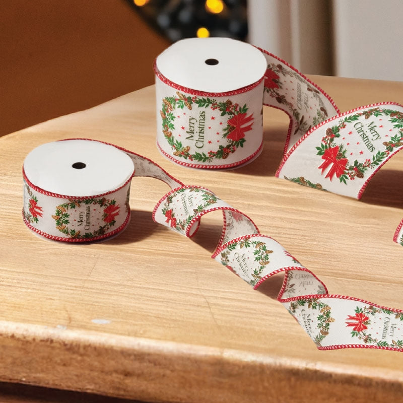 Merry Wreath Premium Ribbon 3m - 63mm