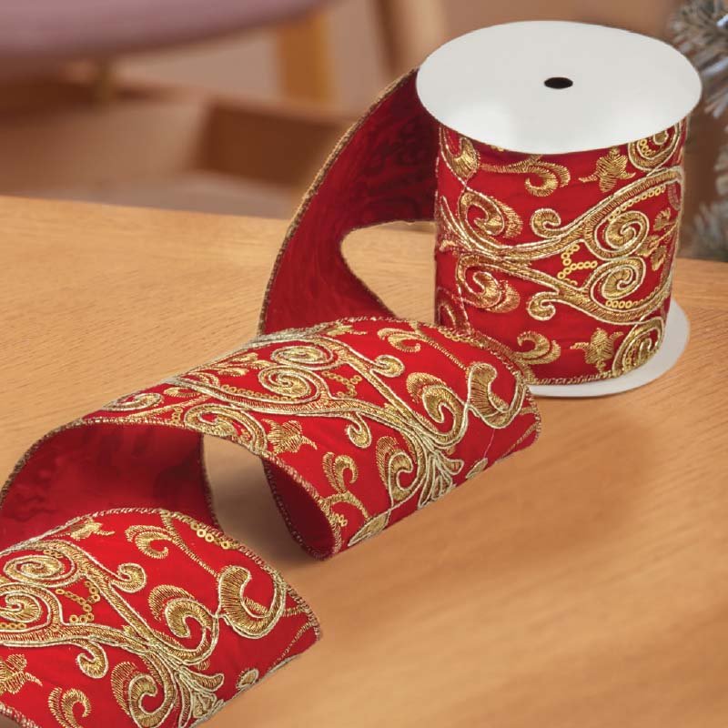 Ruby Regal Luxury Velvet Ribbon - 100mm