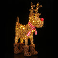 NOMA 75cm Brown Wicker Rudolph with 120 LEDs