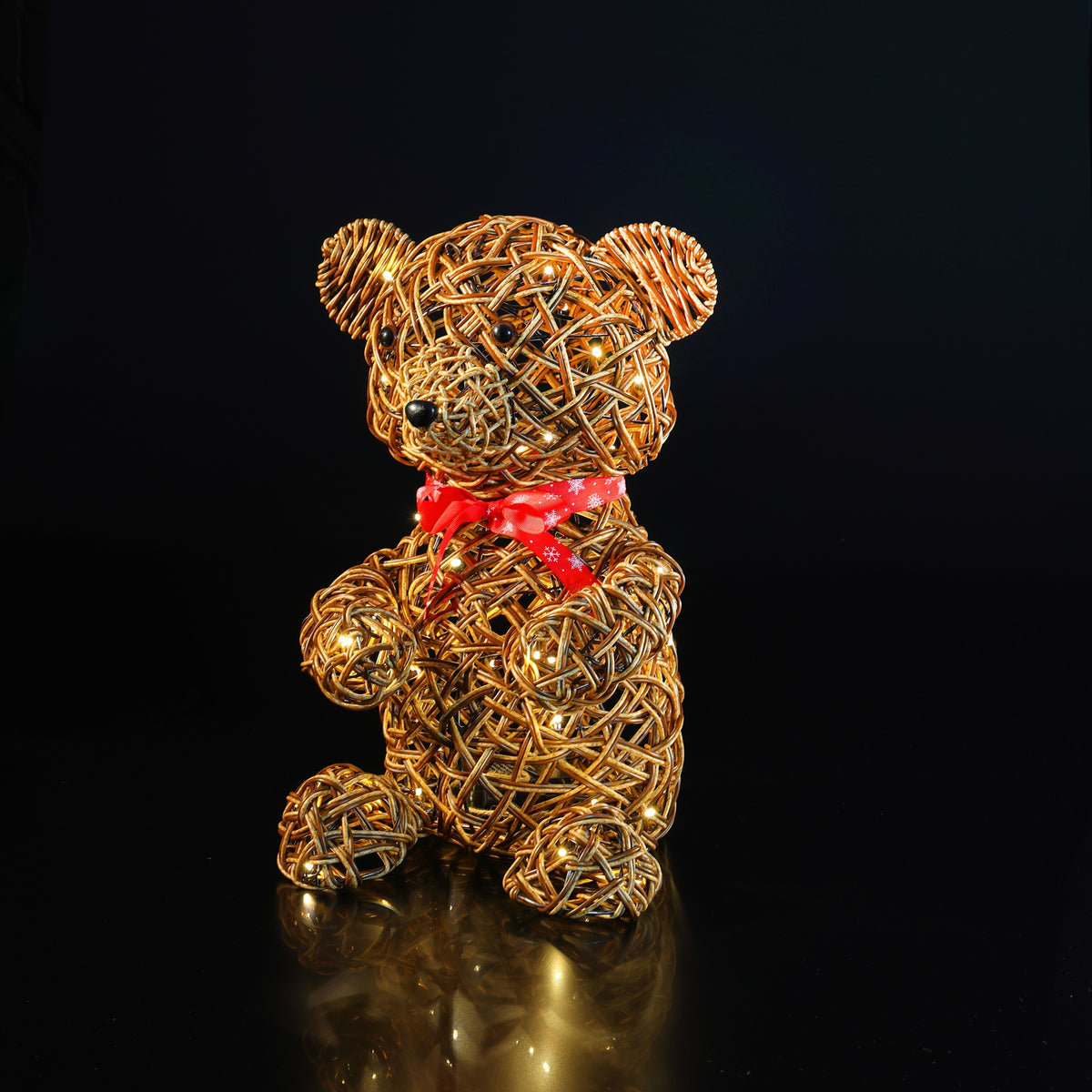 NOMA Brown Wicker Teddy - 44cm