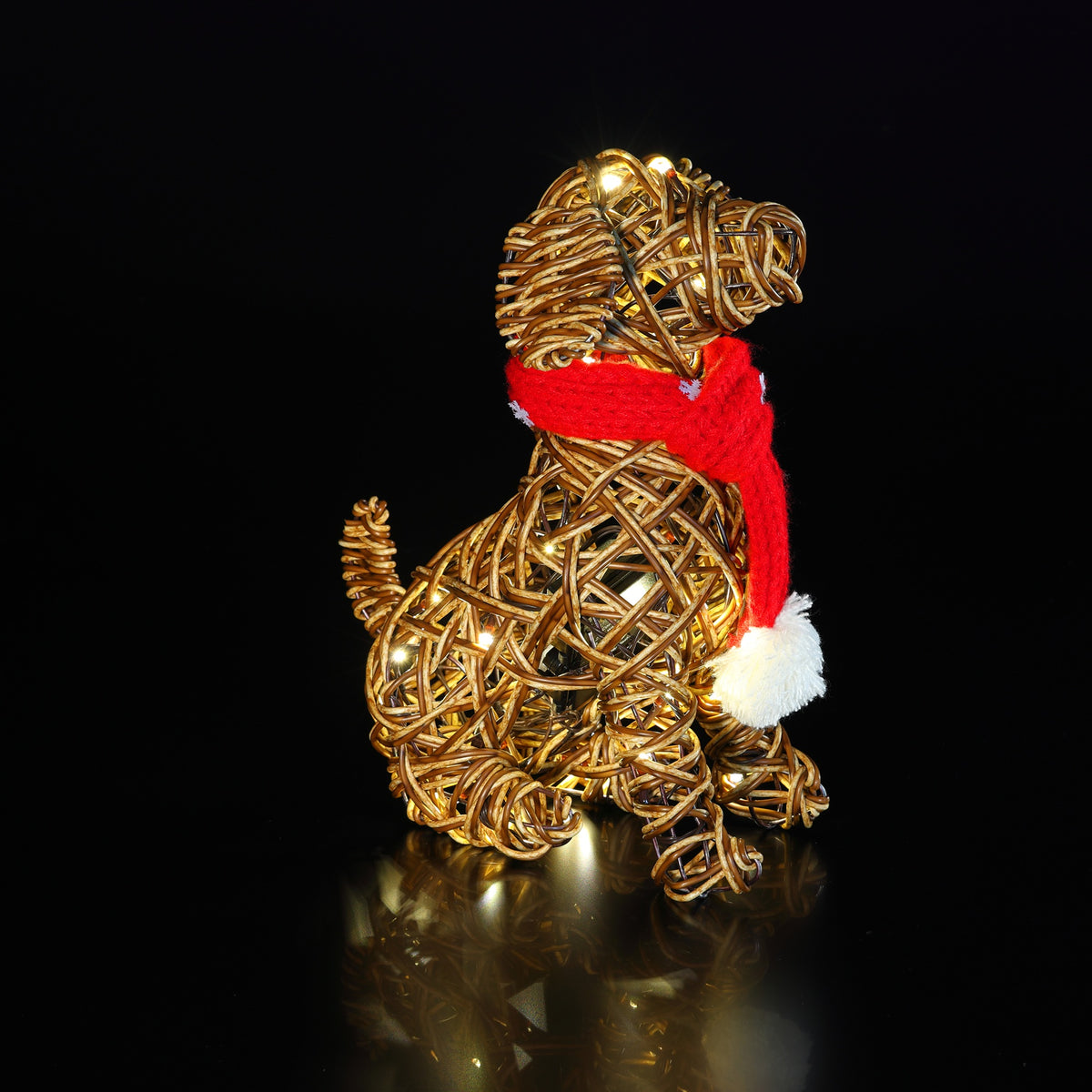 NOMA Brown Sitting Dog - 30cm